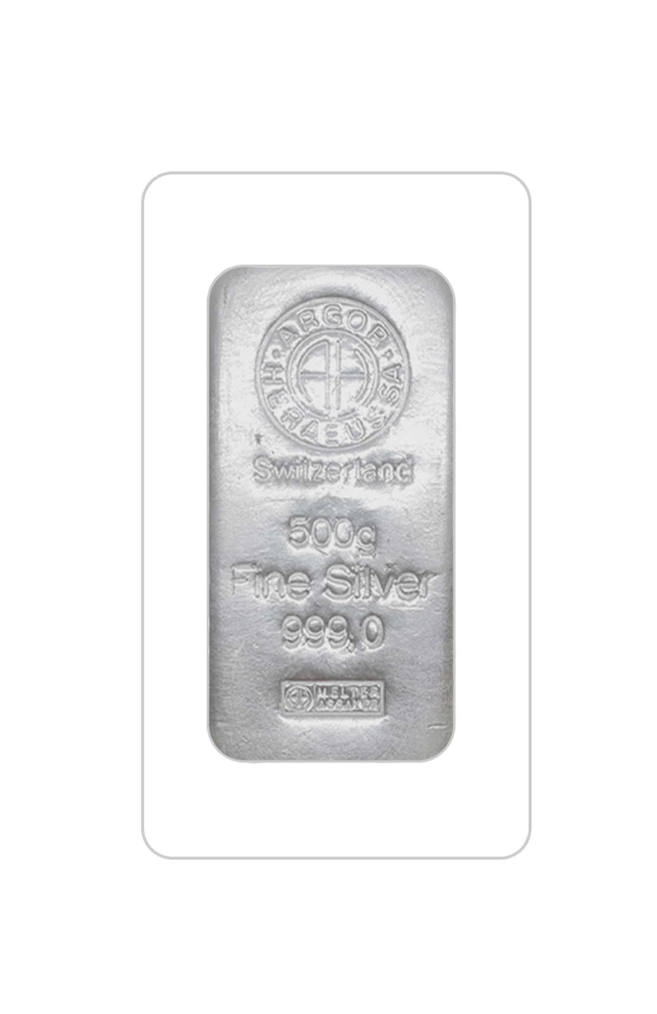 500g AG Investiční slitek Argor Heraeus 500G-B-AH